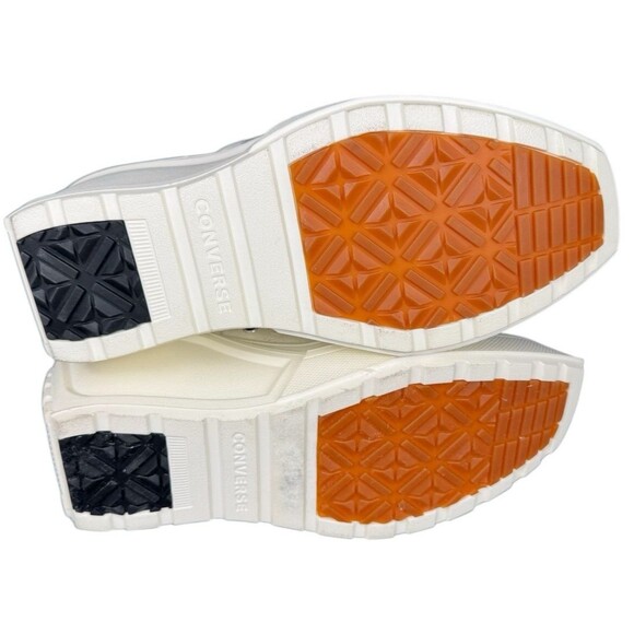 Converse Chuck 70 De Luxe Wedge Egret Chunky Sneakers White Womens Size 8.5 - Picture 7 of 10